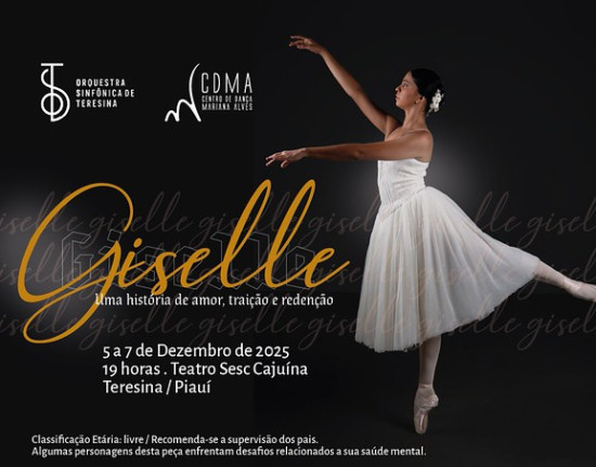 Orquestra Sinfônica e Centro de Dança apresentam o balé Giselle