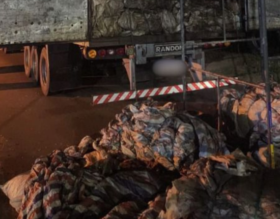 PRF apreende quase 58 m³ de madeira ilegal e anfetaminas escondidas em caminhão na BR-316 em Picos
