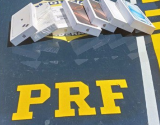 PRF intercepta carga de iPhones sem nota fiscal em carro no sul do Piauí