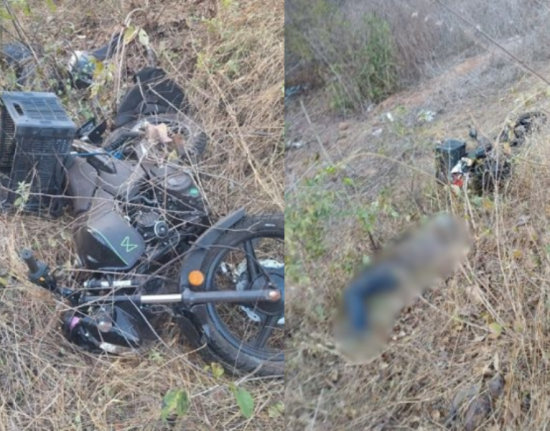 Motociclista de 58 anos morre após cair em barranco na zona rural de Nazária