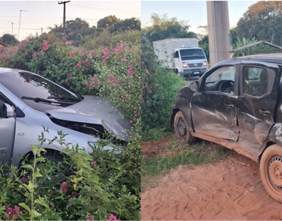 Colisão entre dois carros deixa cinco feridos na zona rural de Teresina
