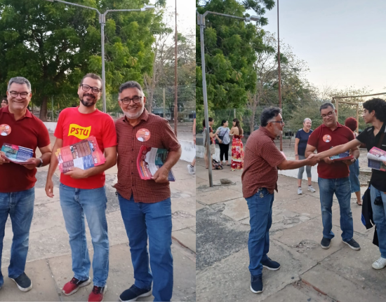 Geraldo Carvalho mostra situação de passageiros em parada da UFPI