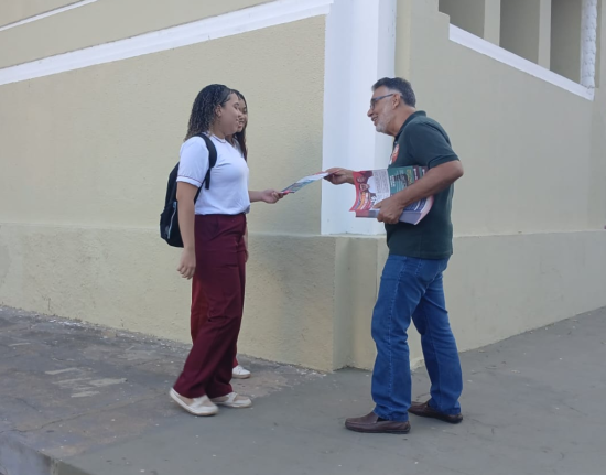 Geraldo Carvalho aponta problemas no ensino integral durante visita ao Liceu