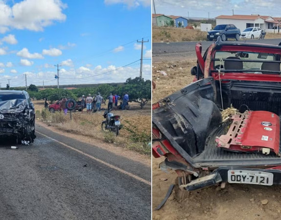 Idoso morre em colisão entre caminhonete e carro na PI-378, em Pio IX