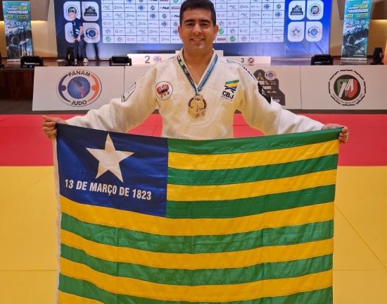 Judoca piauiense e bombeiro militar conquista ouro no Pan-Americano de Cancún