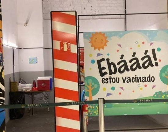 Posto de vacinação fecha no feriado e reabre na sexta, no Teresina Shopping