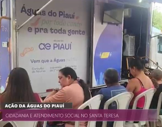 Águas do Piauí realiza atendimento itinerante em Santa Teresa