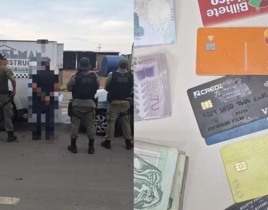 Motorista é preso após dar calote em posto com carro furtado