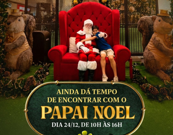 Papai Noel se despede do Teresina Shopping em horário especial nesta terça (24)