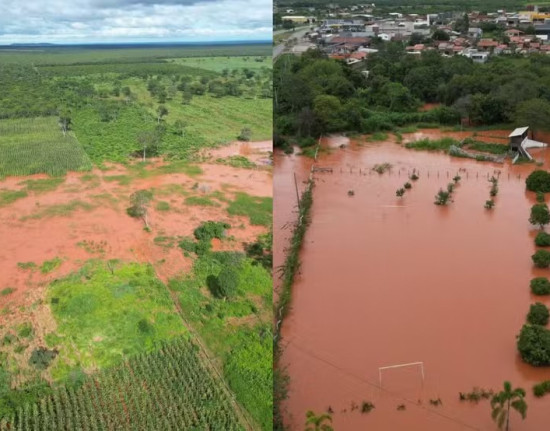 Chuvas no Sul do Piauí isolam cidades e destroem plantações