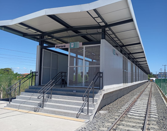 Concluída Estação Itararé e 2 km da linha férrea do Metrô de Teresina