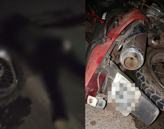 Homem e enteada morrem após motocicleta ser atingida por carro na BR-343