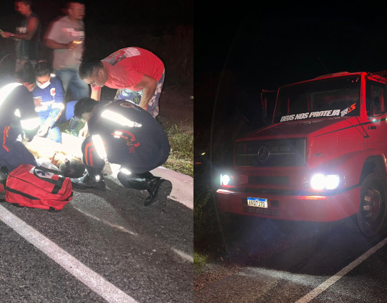 Motociclista morre após ser atingido por caminhão na zona rural de Cocal