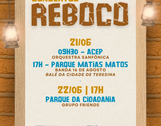 Concertos Reboco levam música e dança aos bairros de Teresina