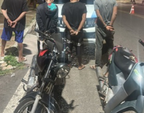 PM flagra motos com sinais de adulteração e prende quatro homens em Pedro II