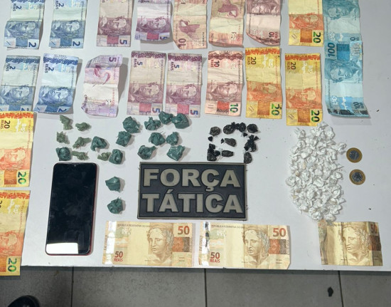 Homem é preso por tráfico e mulher por desacato durante ação da PM  em Teresina