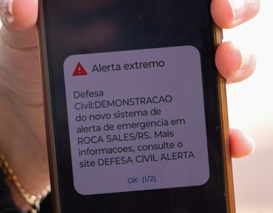 Defesa Civil testa alerta por celular em municípios com estiagem e enchentes