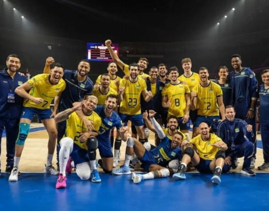 Seleção brasileira assume liderança da Liga das Nações de Vôlei