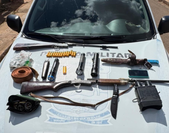 Homem do Pará é preso no PI com armas, munições e óculos de visão noturna