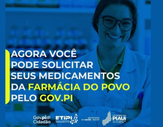 Gov.pi oferece consulta e solicitação online de 270 medicamentos