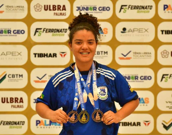 Piauiense conquista três medalhas em etapa da Taça Brasil de Tênis de Mesa