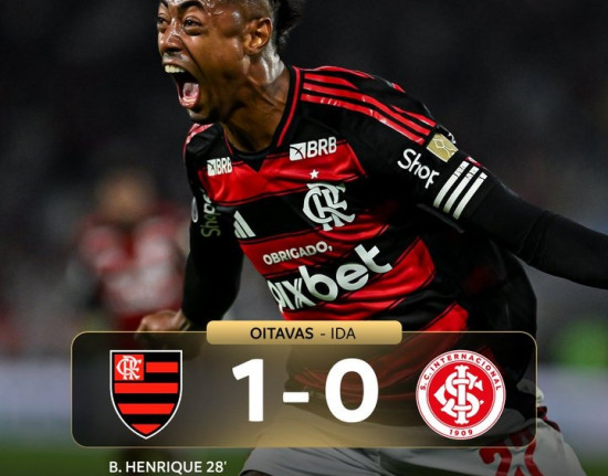 Fla vence e abre vantagem sobre Inter nas oitavas da Libertadores