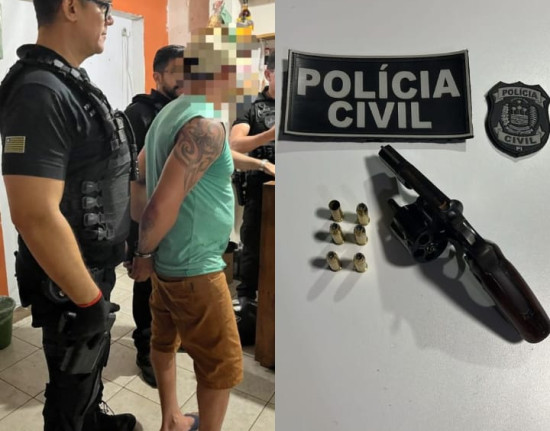 Polícia Civil prende homem em flagrante com arma de fogo em Teresina
