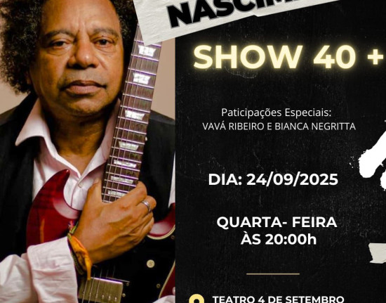 Edvaldo Nascimento celebra 40 anos de carreira em show