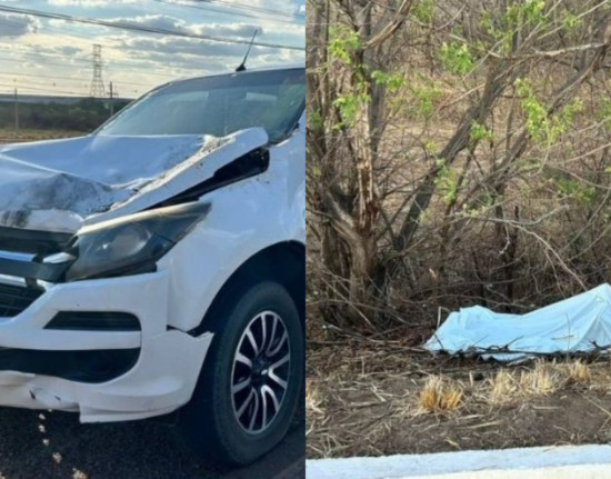 Idoso morre atropelado por caminhonete na BR-407, no Sul do Piauí