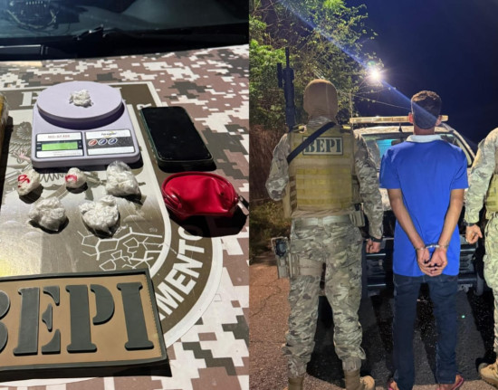 Jovem é detido pelo BEPI com drogas e materiais de tráfico em Teresina