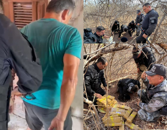 Ação integrada apreende 300 kg de cocaína em área rural no litoral do Piauí