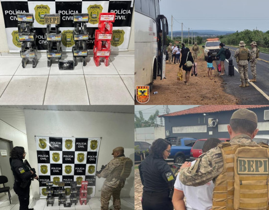 Operação apreende quase 50 kg de cocaína em ônibus em Oeiras