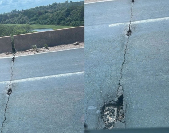Imagens de rachaduras levam Crea-PI a vistoriar ponte em Teresina