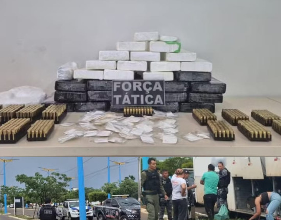 Adolescente é apreendido com munições e drogas em ônibus