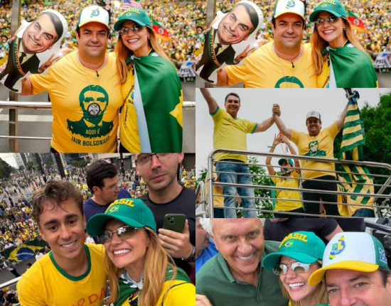 Tiago Junqueira, presidente do PL no Piauí, participa de manifestação na Paulista