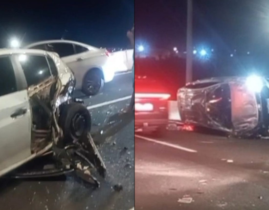 Acidente no viaduto da Miguel Rosa deixa ferido e causa interdição parcial em Teresina