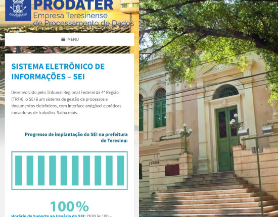 SEI da Prefeitura de Teresina terá manutenção e ficará offline por cinco dias