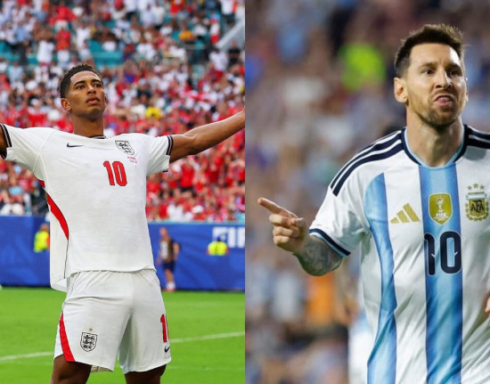 Com Espanha já na final, Messi e Bellingham se enfrentam por Argentina x Inglaterra hoje (15)