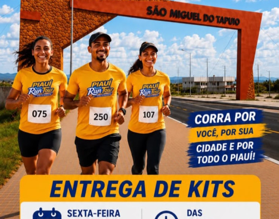 São Miguel do Tapuio vai receber a quarta etapa da Corrida de Rua Piauí Run Tour neste sábado