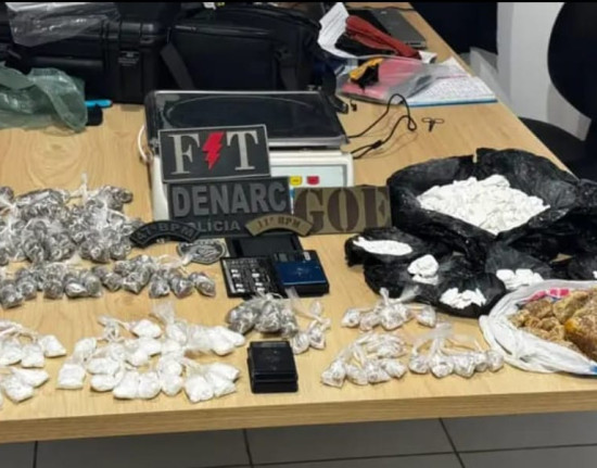 Operação apreende cerca de 3 kg de drogas escondidas em árvore em Timon (MA).