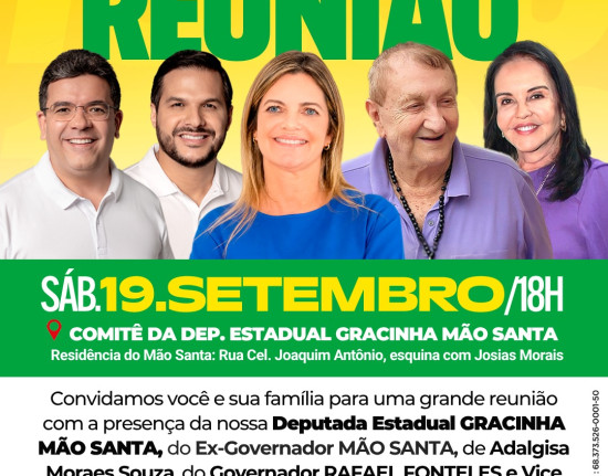 Encontro histórico reúne Gracinha, Mão Santa e governador Rafael Fonteles em Parnaíba