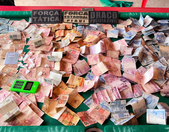 Polícia apreende drogas e dinheiro em operação em Lagoa Alegre