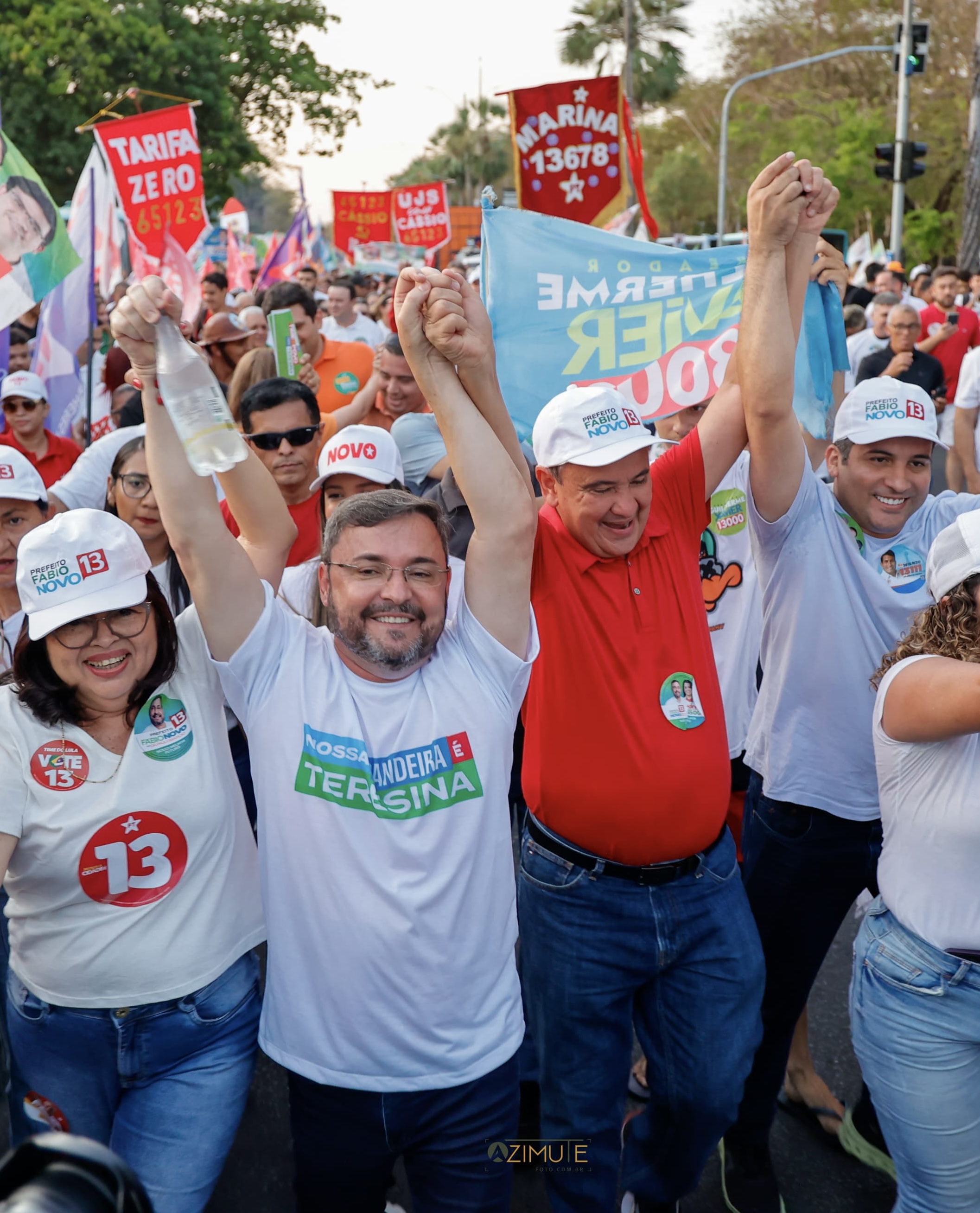 Grande Caminhada do Time Do Povo encerra campanha de Fábio Novo e reúne 22 mil pessoas