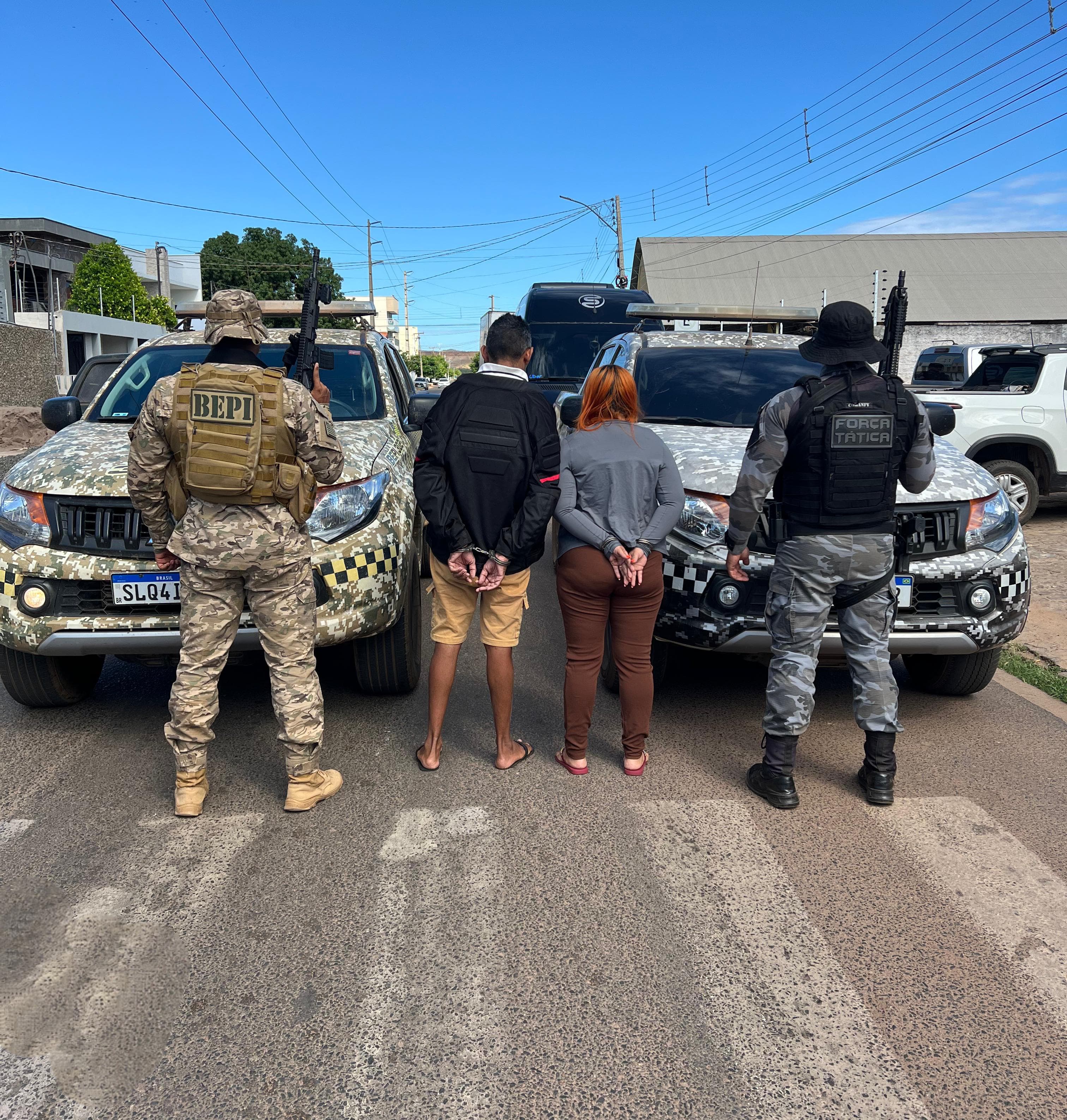 Casal é preso em flagrante com cocaína na cidade de Picos