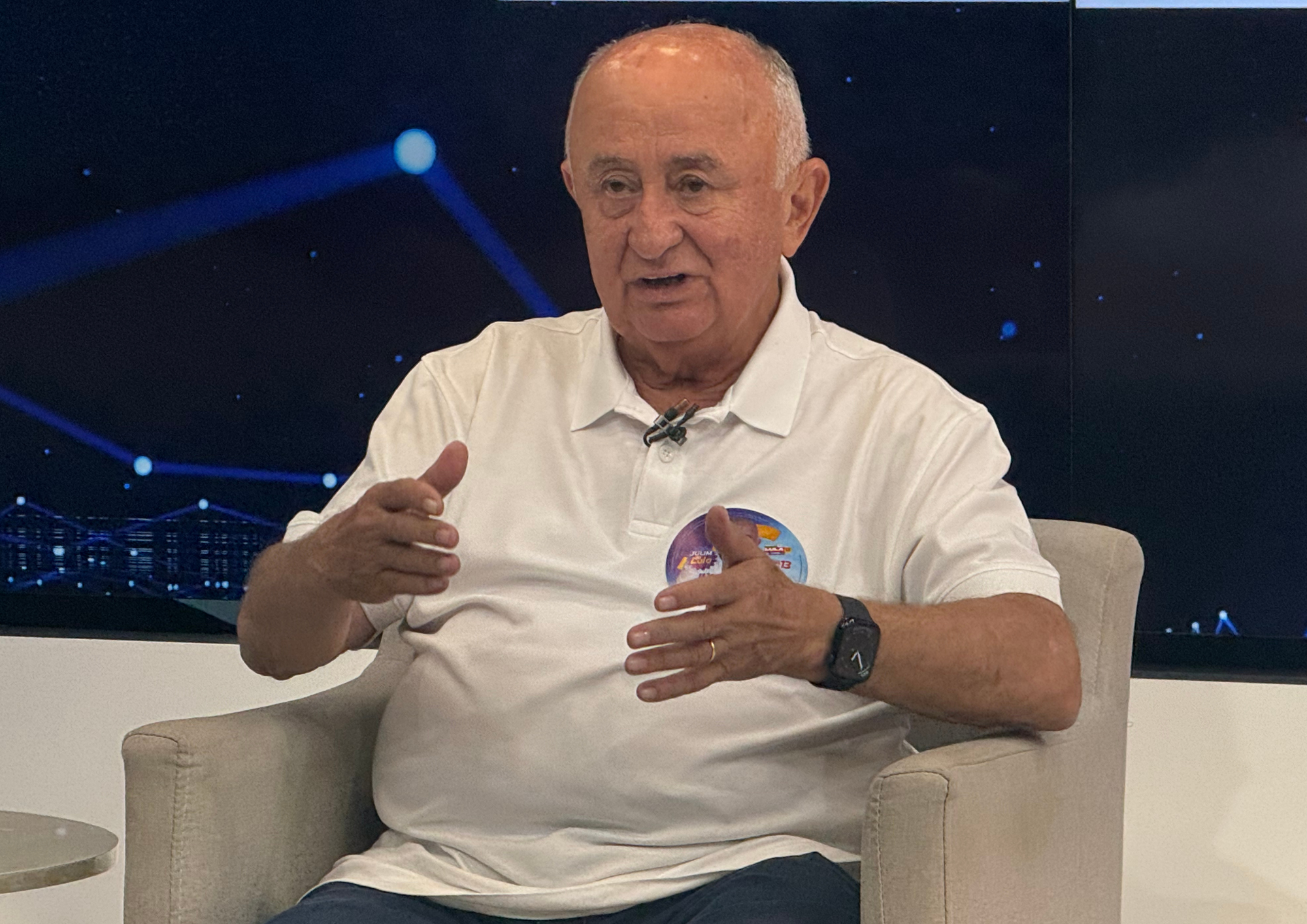 Júlio César fala sobre relação com Sílvio Mendes durante sabatina na Band Piauí