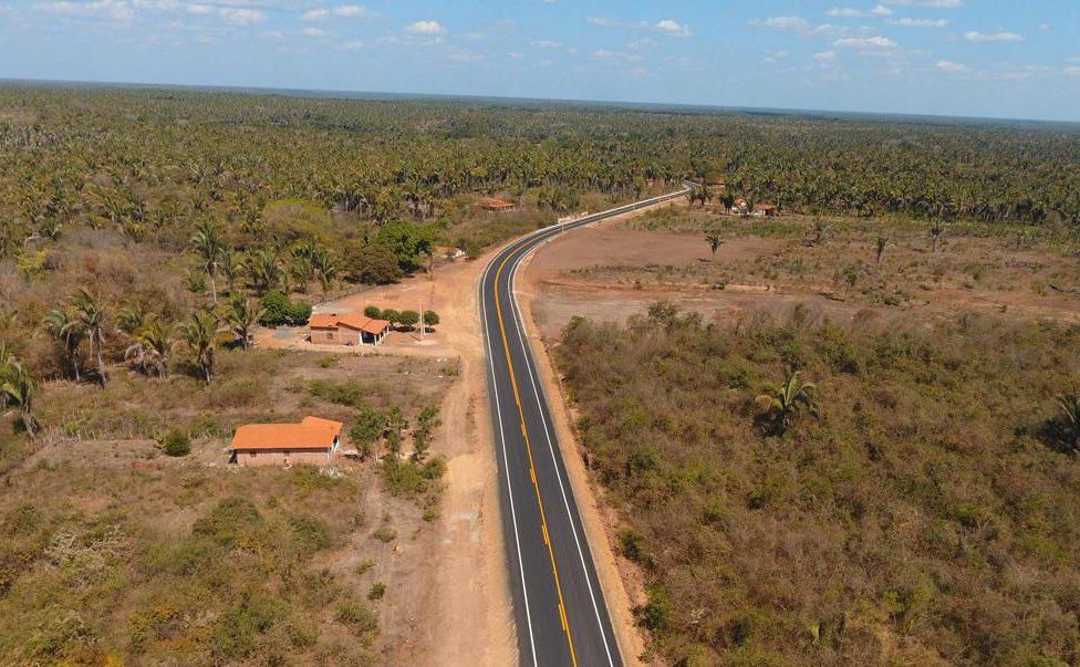 Novo trecho asfaltado da BR-222 é entregue entre São João do Arraial