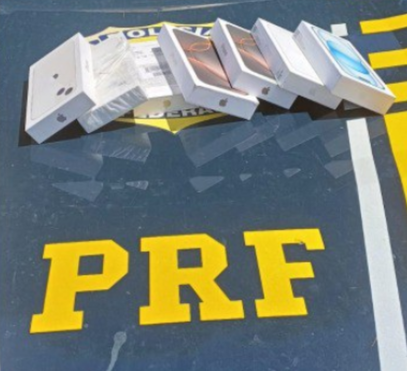 PRF intercepta carga de iPhones sem nota fiscal em carro no sul do Piauí