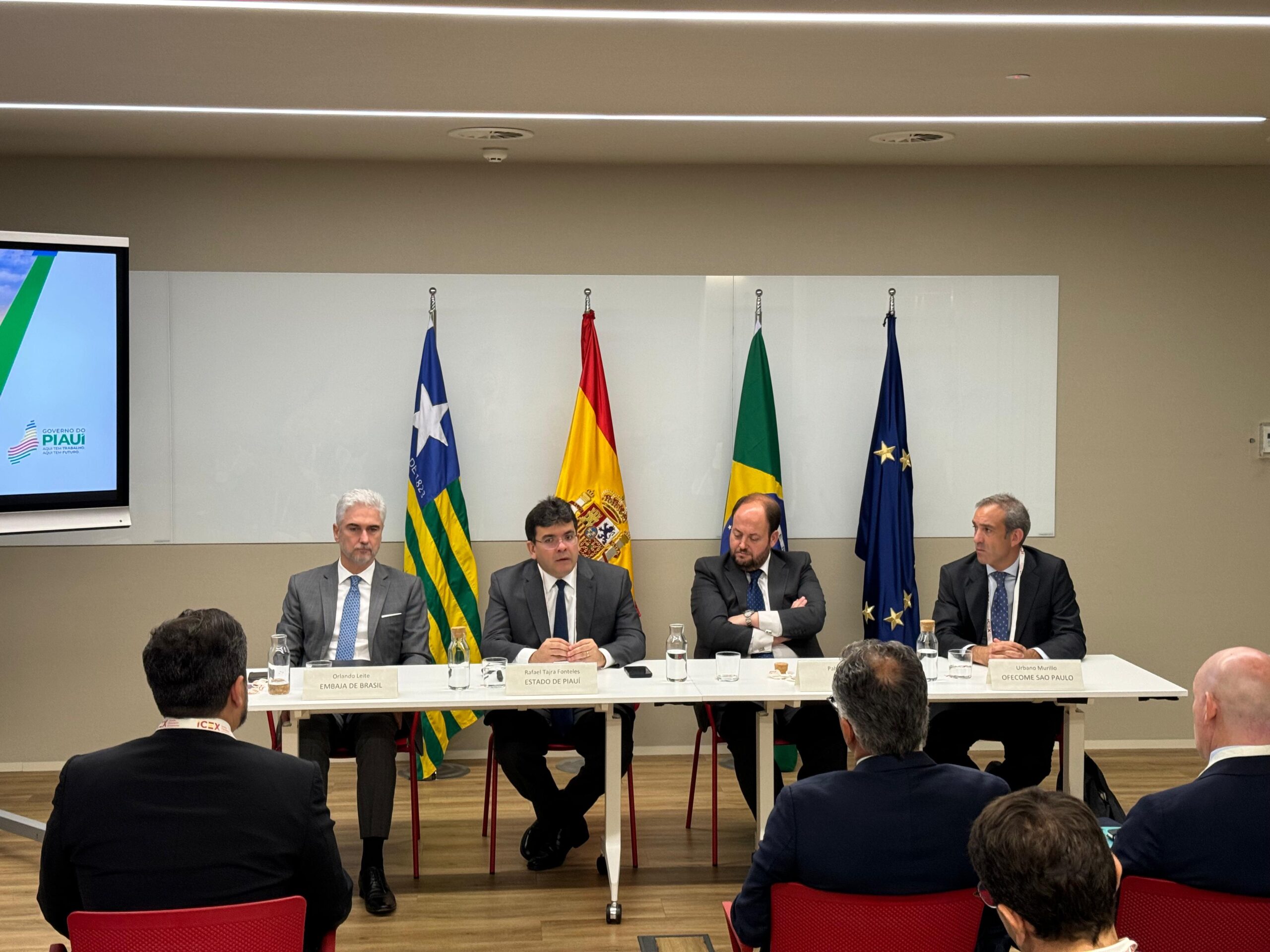 Rafael Fonteles busca ampliar investimentos em energia na Espanha