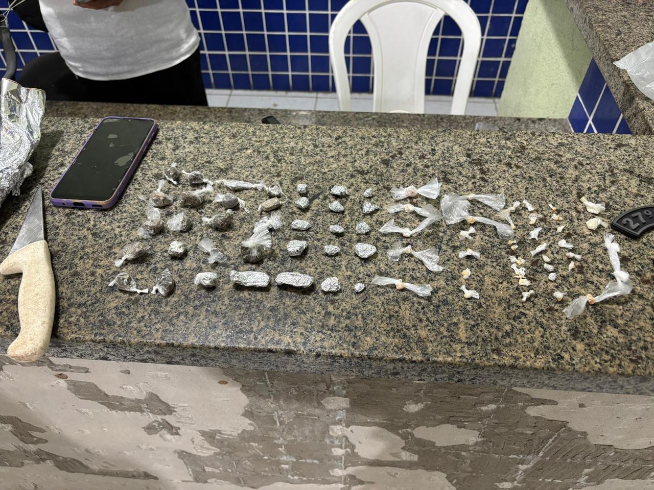 Dupla é presa por tráfico em imóvel já conhecido da polícia em Parnaíba