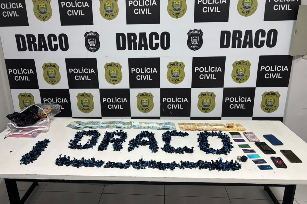 Duas pessoas são presas e grande quantidade de drogas é apreendida em operação
